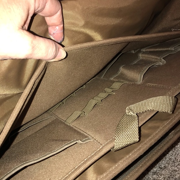 McGuire-Nicholas Green and Tan Canvas Briefcase - Picture 2 of 8